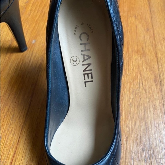 Chanel stilettos quilted leather size 37 - Picture 3 of 6